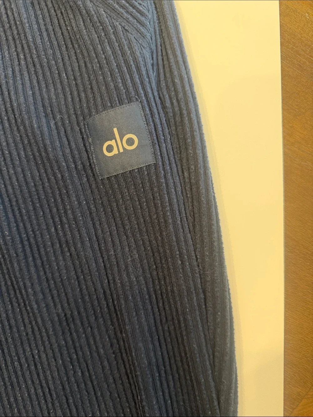 ALO Yoga women Navy Ribbed Lounge Pants